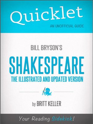 cover image of Quicklet on Bill Bryson's Shakespeare